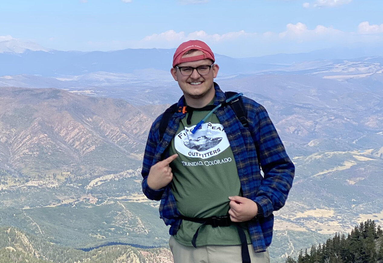 Dakotah Harris on a mountain