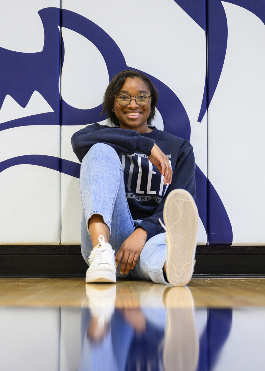 Butler student in Hinkle